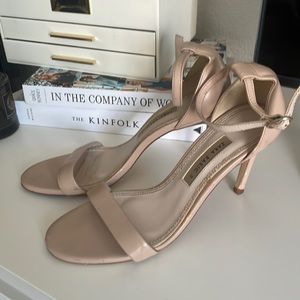 Nude strap high heels
